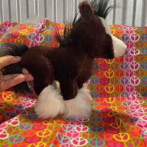 Webkinz Clysdale Horse HM139 No Code Stuffed Plush Animal Pet
